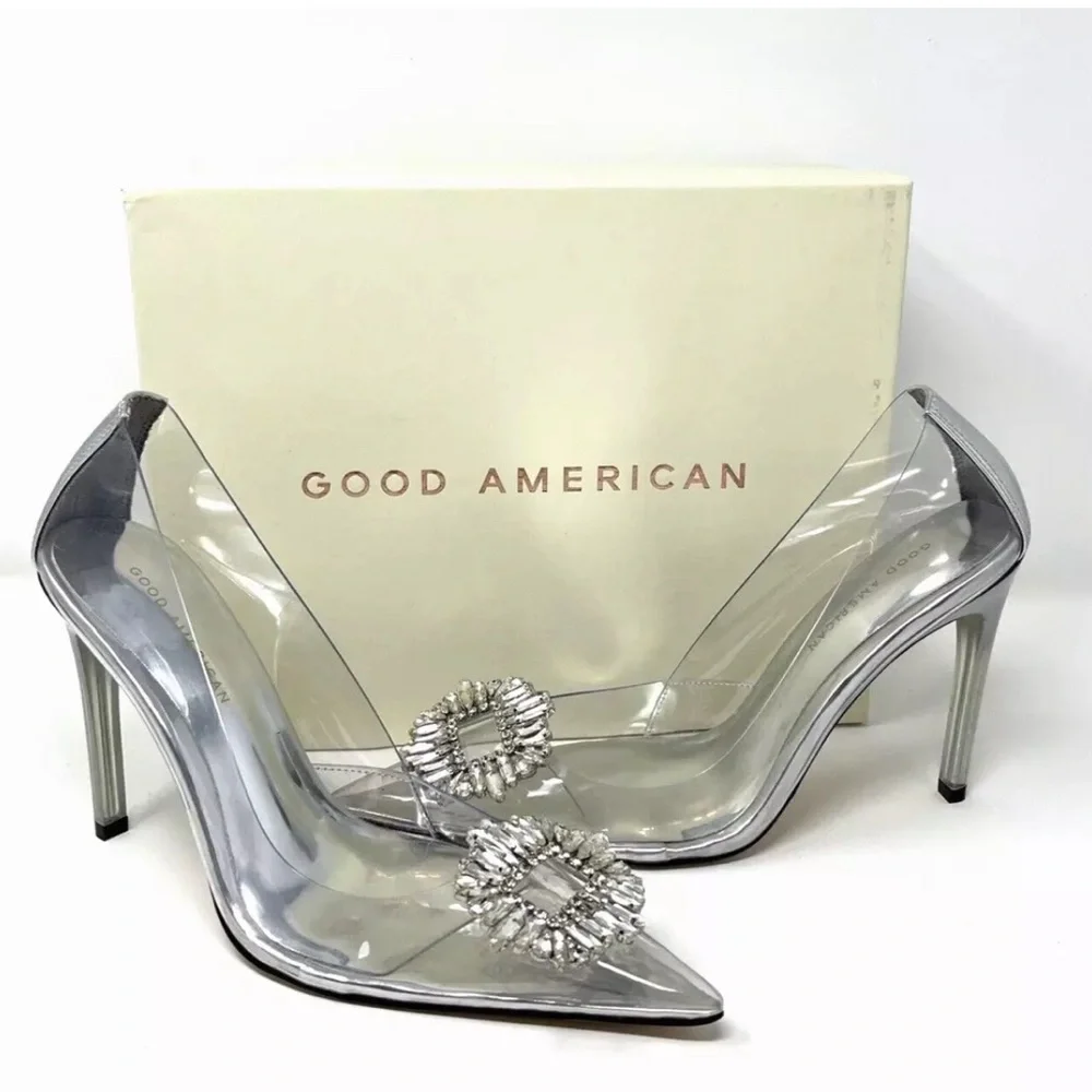 Good American Cinderella Heel, Sz Various Sizes NIB - Picture 1 of 13